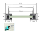 Glass Juliet Balcony - Aluminium Channel & Glass - Image 10